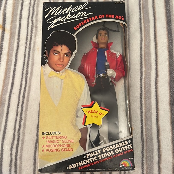 New in the box, vintage Michael Jackson doll of the 80s - Picture 2 of 12